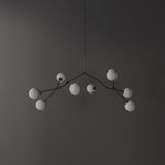 101 Copenhagen Drop Chandelier Bulp  turned on and off