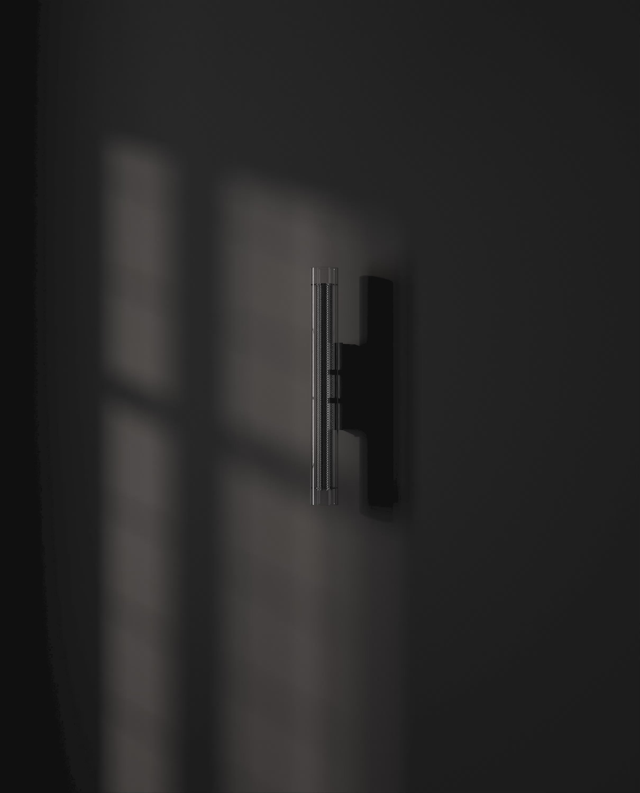 101 Copenhagen Frame Wall Lamp - chrome turned on and off