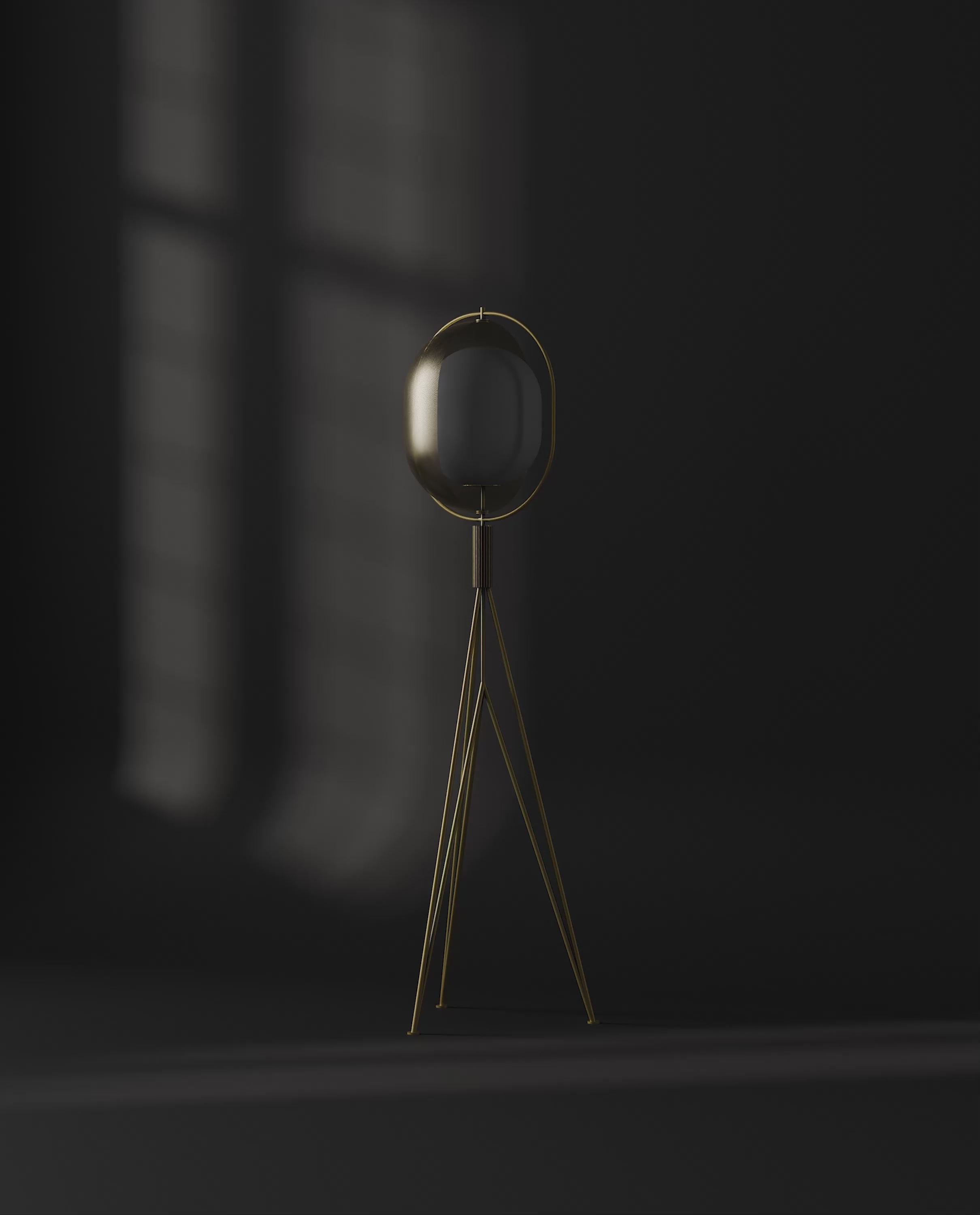 101 Copenhagen Pearl floor lamp turned on and off