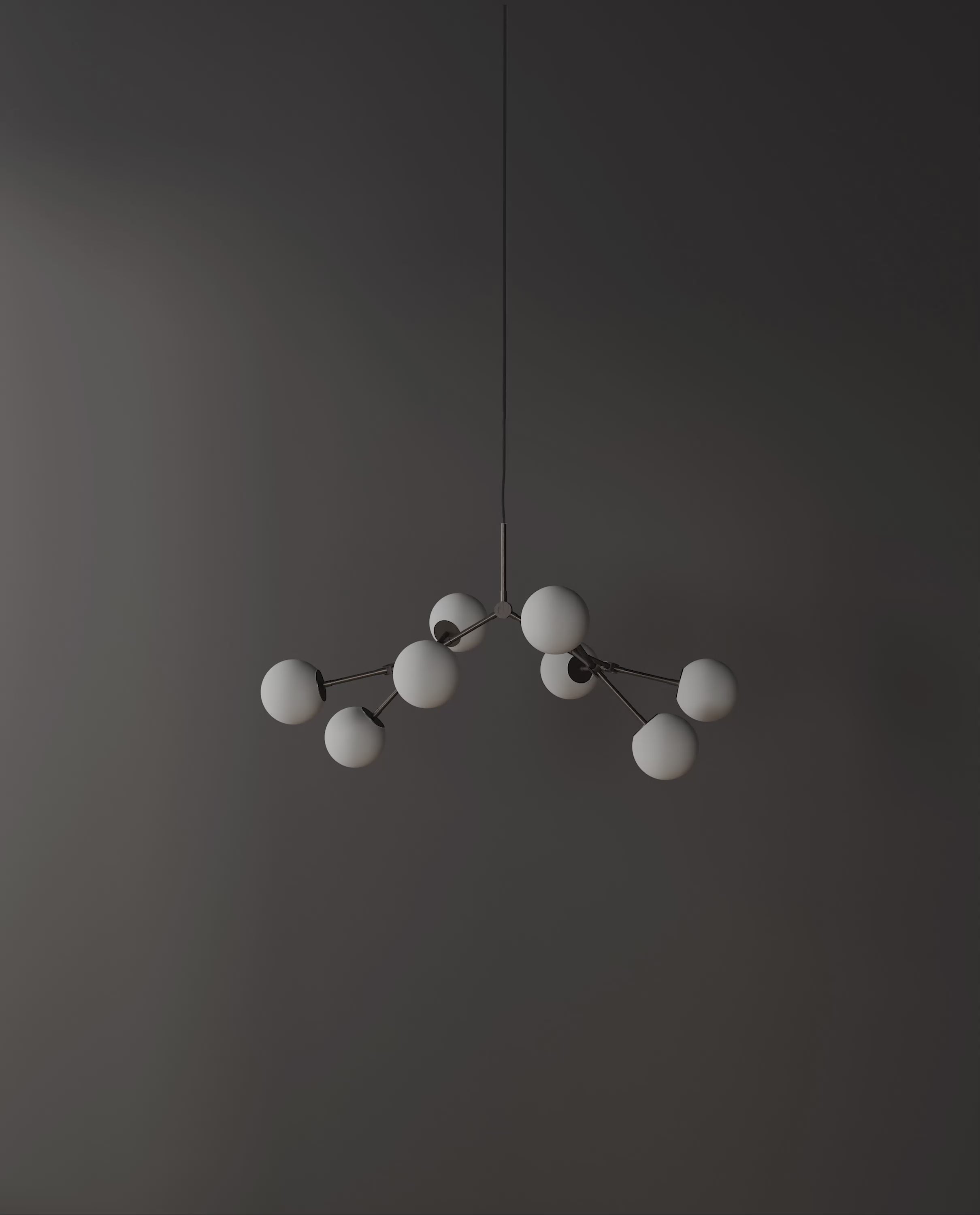 101 Copenhagen Drop Chandelier Bulp Mini turned on and off