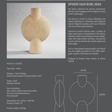 Sphere Vase Bubl, Hexa - Sand