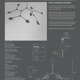 101 Copenhagen - Drop Chandelier - Oxidized - Chandelier