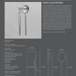 101 Copenhagen Kogei Salad Servers - Brushed Steel style sheet